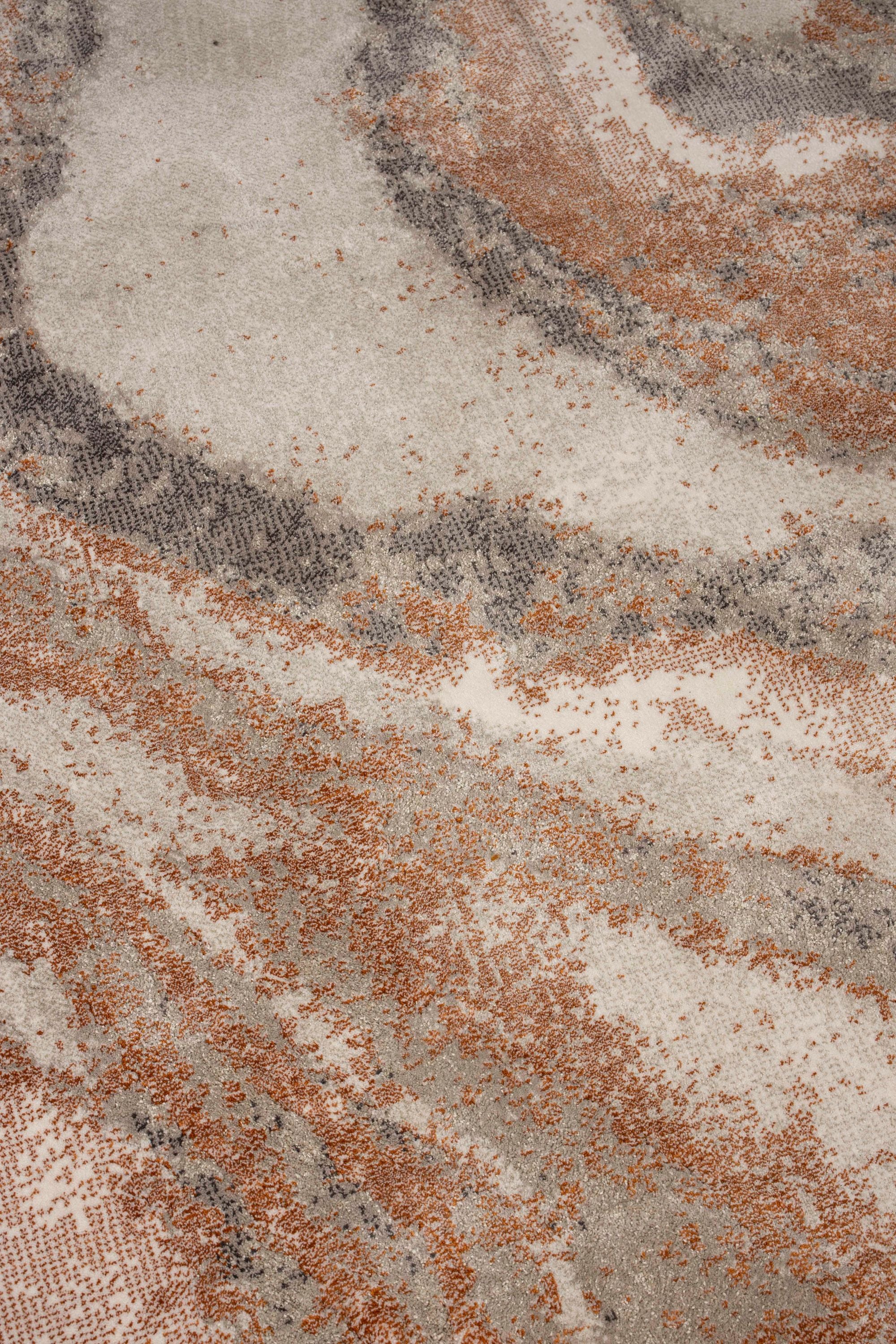 Zuiver Solar Grey/Terra Round Rug 200cm